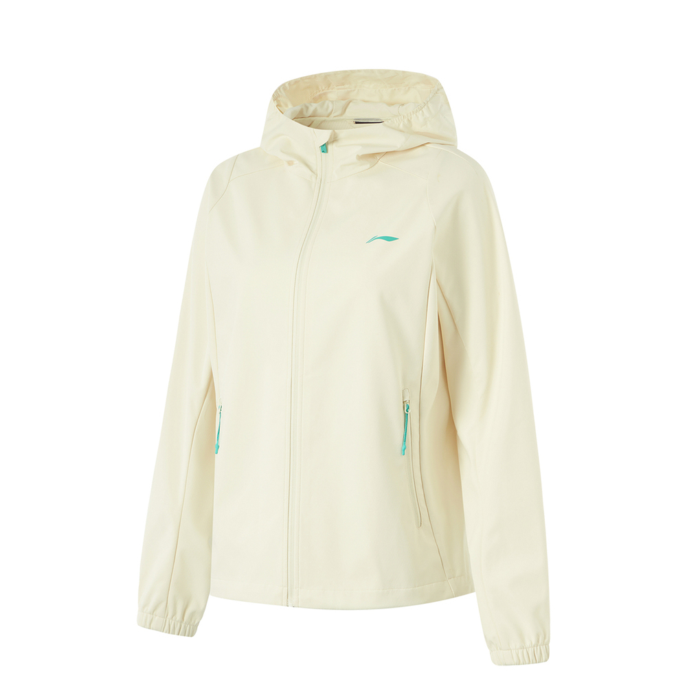 LI-NING李宁2024女子软壳外套梭织连帽外套AFDU356-3