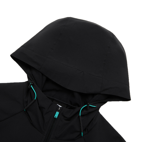 LI-NING李宁2024男子软壳外套梭织连帽外套AFDU351-1