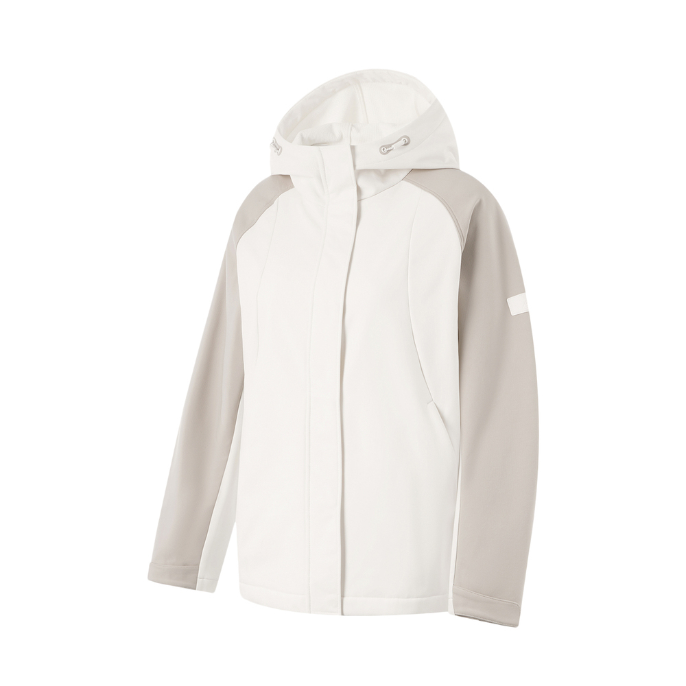 LI-NING李宁2024女子运动风衣梭织连帽外套AFDU562-1