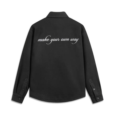 LI-NING李宁2024男子针织休闲服针织无帽外套AFDUB17-1