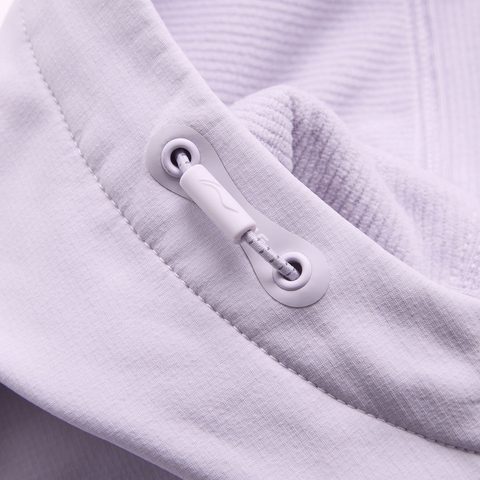 LI-NING李宁2024女子运动风衣梭织连帽外套AFDU562-7