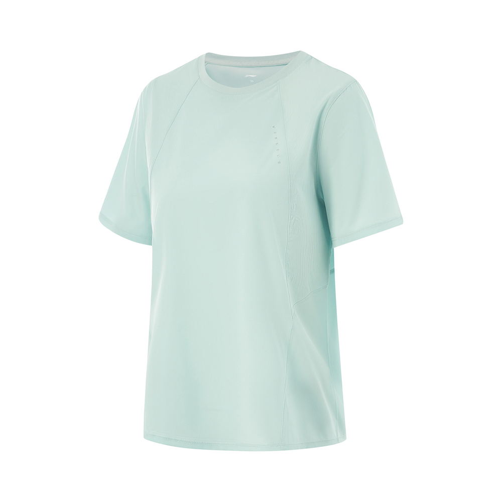 LI-NING李宁2024女子梭织短袖运动衫ATSU528-3