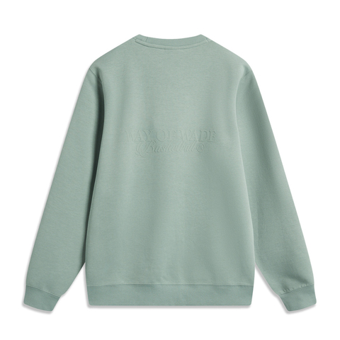 LI-NING李宁2024男子套头无帽卫衣针织无帽卫衣AWDU283-8