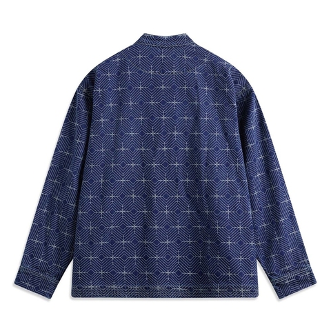 LI-NING李宁2024男子水洗牛仔外套牛仔外套AJDV023-1