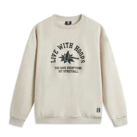 LI-NING李宁2025男子套头无帽卫衣针织无帽卫衣AWDV195-3