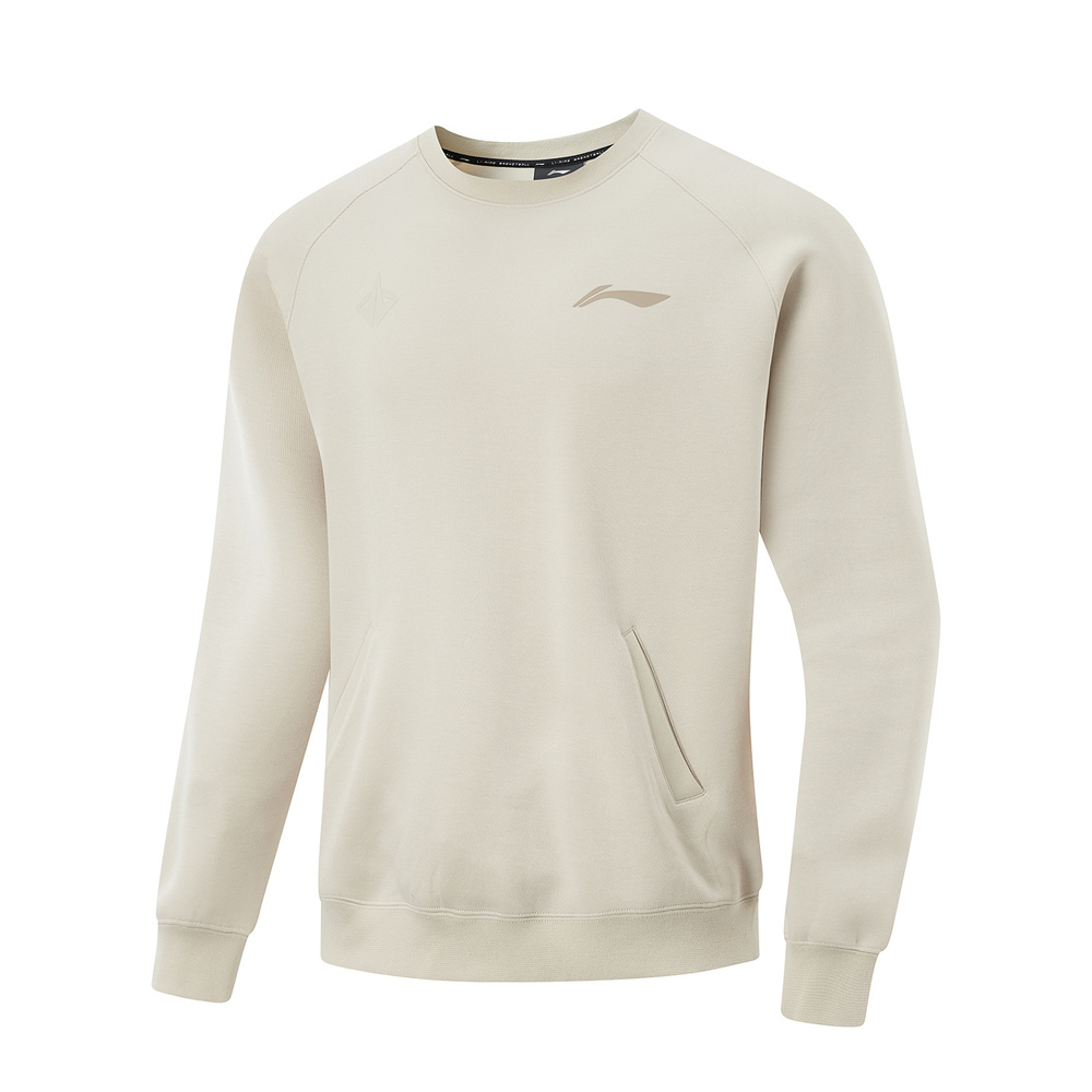 LI-NING李宁2025男子套头无帽卫衣针织无帽卫衣AWDV227-5