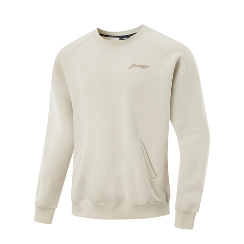 LI-NING李宁2025男子套头无帽卫衣针织无帽卫衣AWDV227-5