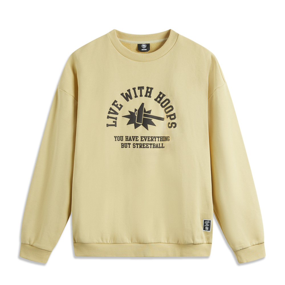 LI-NING李宁2025男子套头无帽卫衣针织无帽卫衣AWDV195-6