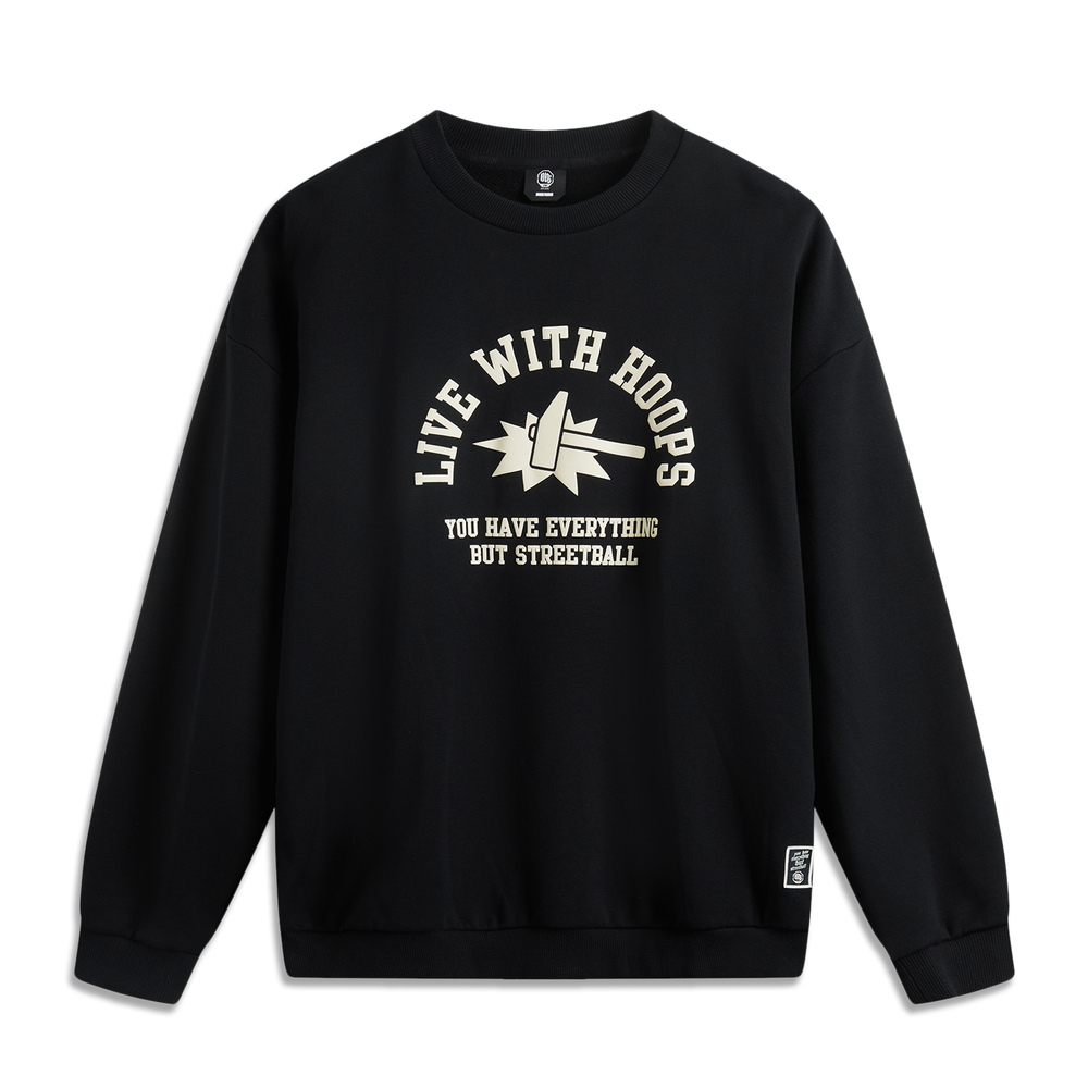 LI-NING李宁2025男子套头无帽卫衣针织无帽卫衣AWDV195-5