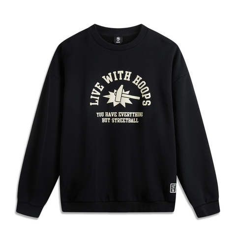 LI-NING李宁2025男子套头无帽卫衣针织无帽卫衣AWDV195-5