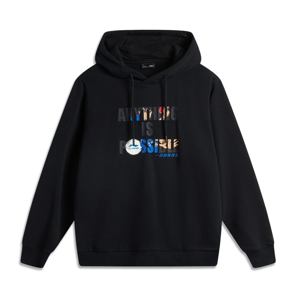 LI-NING李宁2025男子套头连帽卫衣针织连帽卫衣AWDV245-1