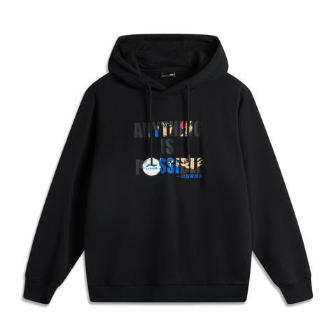 LI-NING李宁2025男子套头连帽卫衣针织连帽卫衣AWDV245-1