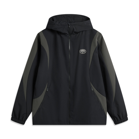 LI-NING李宁2025男子运动风衣梭织连帽外套AFDV005-3