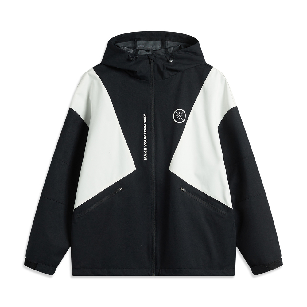 LI-NING李宁2025男子运动风衣梭织连帽外套AFDV027-1