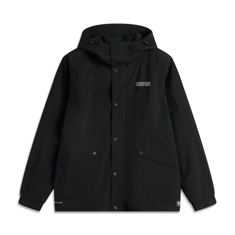 LI-NING李宁2025男子运动风衣梭织连帽外套AFDV529-2