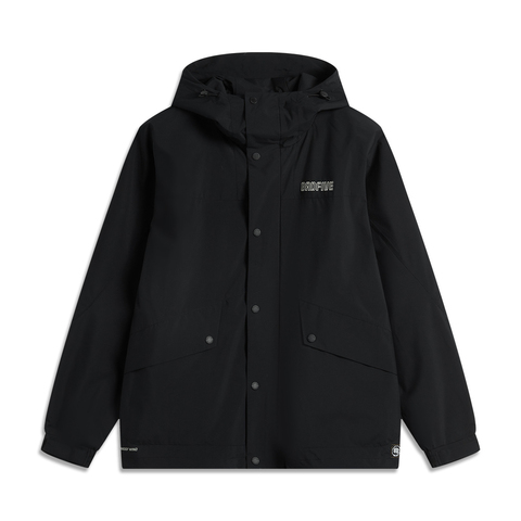 LI-NING李宁2025男子运动风衣梭织连帽外套AFDV529-2