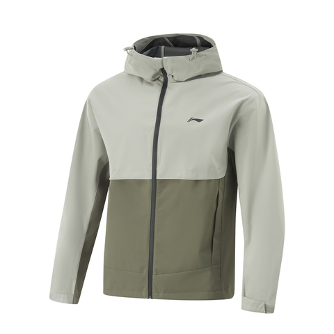 LI-NING李宁2025男子运动风衣梭织连帽外套AFDV537-2