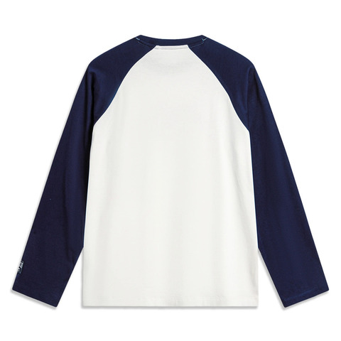 LI-NING李宁2025女子长袖文化衫针织无领长TAHSV010-1