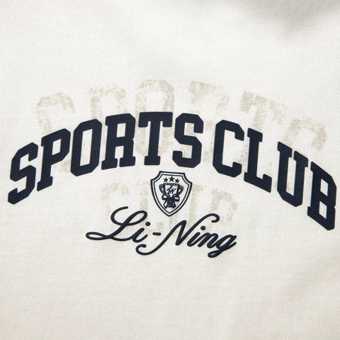 LI-NING李宁2025女子长袖文化衫针织无领长TAHSV010-1