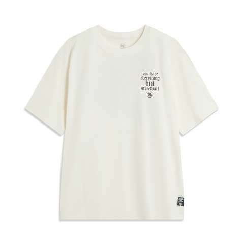 LI-NING李宁2025男子短袖文化衫针织无领短TAHSV063-4