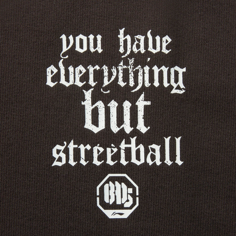 LI-NING李宁2025男子短袖文化衫针织无领短TAHSV063-3