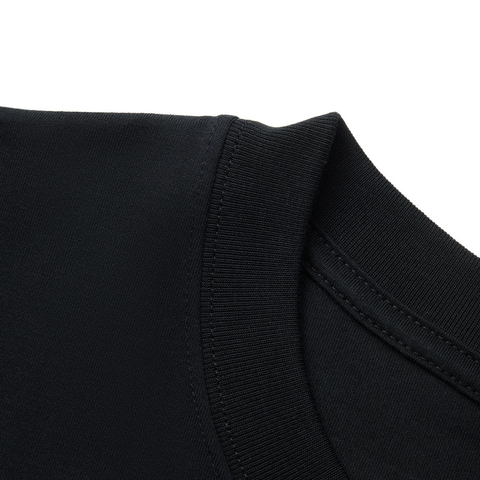 LI-NING李宁2025男子短袖文化衫针织无领短TAHSV071-2