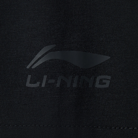 LI-NING李宁2025男子短袖文化衫针织无领短TAHSV071-2