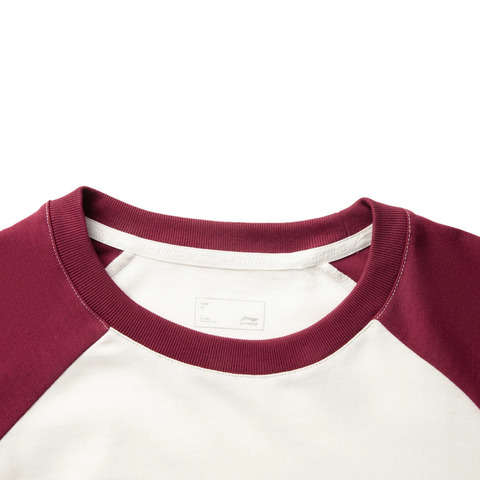 LI-NING李宁2025女子长袖文化衫针织无领长TAHSV010-3