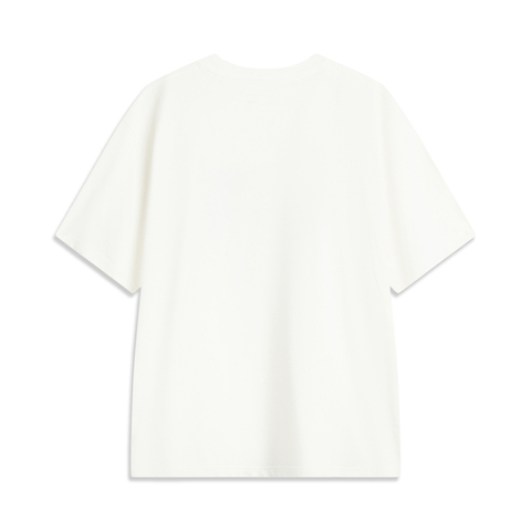 LI-NING李宁2025男子短袖文化衫针织无领短TAHSV071-1