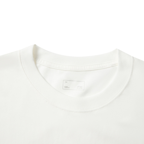 LI-NING李宁2025男子短袖文化衫针织无领短TAHSV361-1