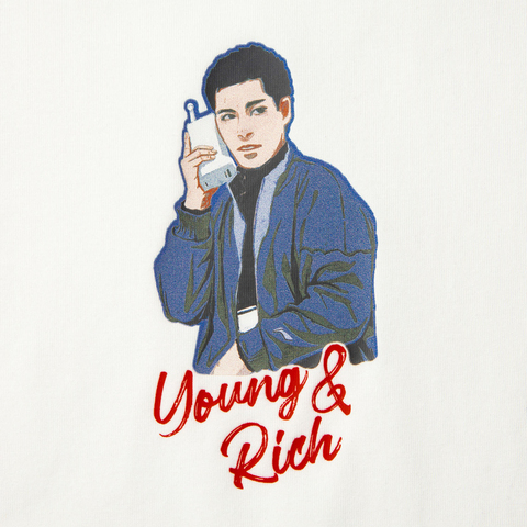 LI-NING李宁2025男子短袖文化衫针织无领短TAHSV361-1