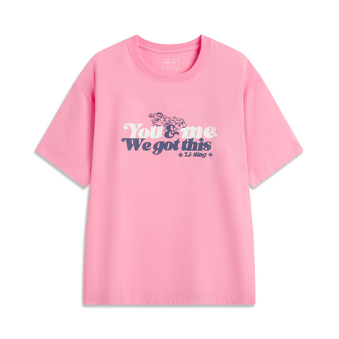 LI-NING李宁2025中性短袖T恤针织无领短TATSV045-2