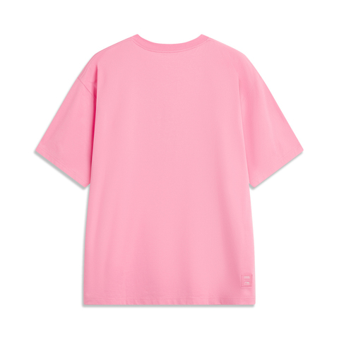 LI-NING李宁2025中性短袖T恤针织无领短TATSV045-2