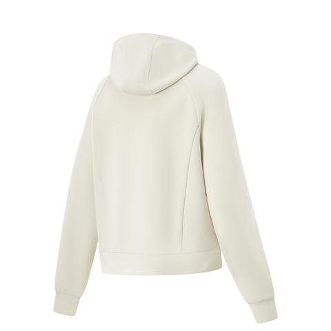 LI-NING李宁2025女子开衫连帽卫衣针织连帽外套AWDV066-5