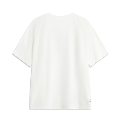 LI-NING李宁2025中性短袖T恤针织无领短TATSV045-1