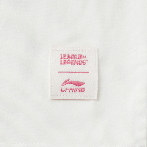 LI-NING李宁2025中性短袖T恤针织无领短TATSV045-1