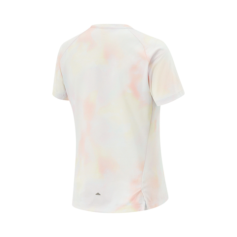 LI-NING李宁2025女子短袖T恤针织无领短TATSV530-1