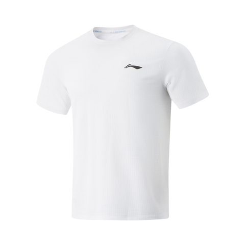 LI-NING李宁2025男子短袖T恤针织无领短TATSV471-2