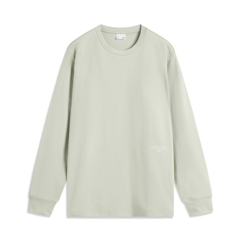 LI-NING李宁2025男子长袖T恤针织无领长TATLV061-3