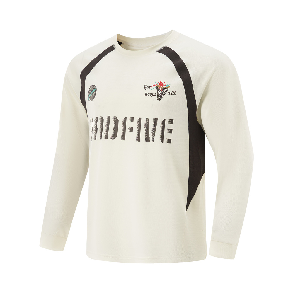 LI-NING李宁2025男子长袖T恤针织无领长TATLV083-3