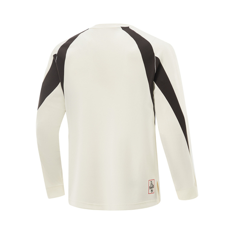 LI-NING李宁2025男子长袖T恤针织无领长TATLV083-3