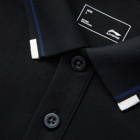 LI-NING李宁2025男子短袖POLO针织有领短TAPLV063-2