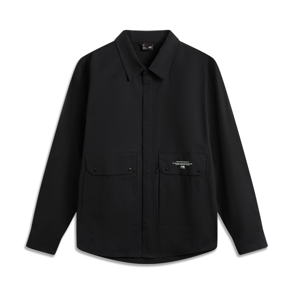 LI-NING李宁2025男子休闲衬衫梭织长袖衬衫AJDV037-1