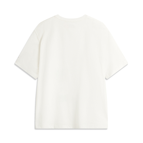 LI-NING李宁2025男子短袖文化衫针织无领短TAHSV235-1