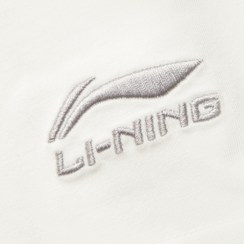 LI-NING李宁2025男子短袖文化衫针织无领短TAHSV235-1