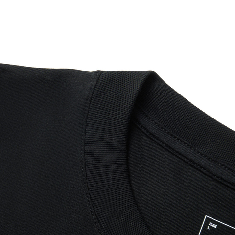 LI-NING李宁2025男子短袖文化衫针织无领短TAHSV683-3