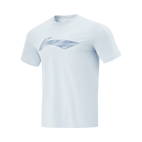 LI-NING李宁2025男子短袖T恤针织无领短TATSV107-4