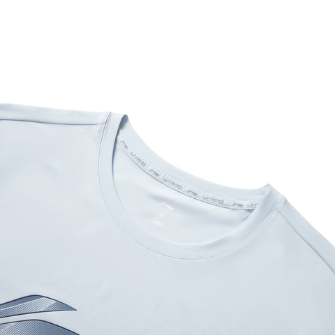 LI-NING李宁2025男子短袖T恤针织无领短TATSV107-4