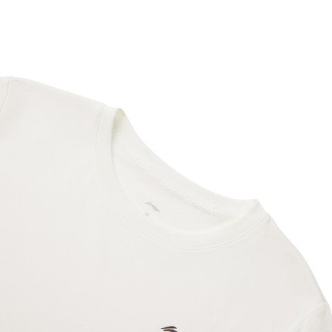 LI-NING李宁2025女子短袖T恤针织无领短TATSV044-2