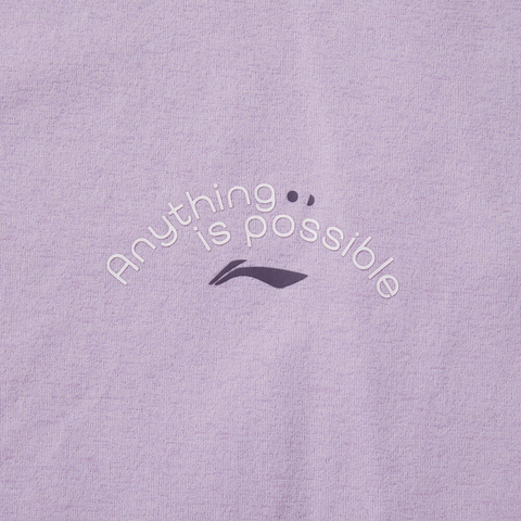 LI-NING李宁2025女子短袖T恤针织无领短TATSV140-4